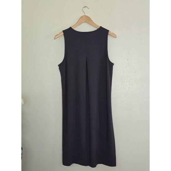 J.Jill Wearever Sleeveless Dress Womens Size Medium Gray Shift MINIMALIST - Picture 5 of 9